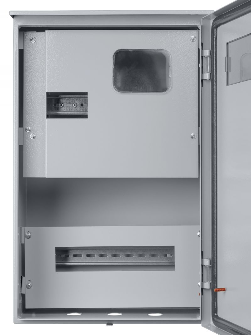 Корпус металлический ЩУ-3ф/1-0-12 IP66 (ЩУРН-3/12 IP66) с опломбировкой счётчика (542х347х180) TDM