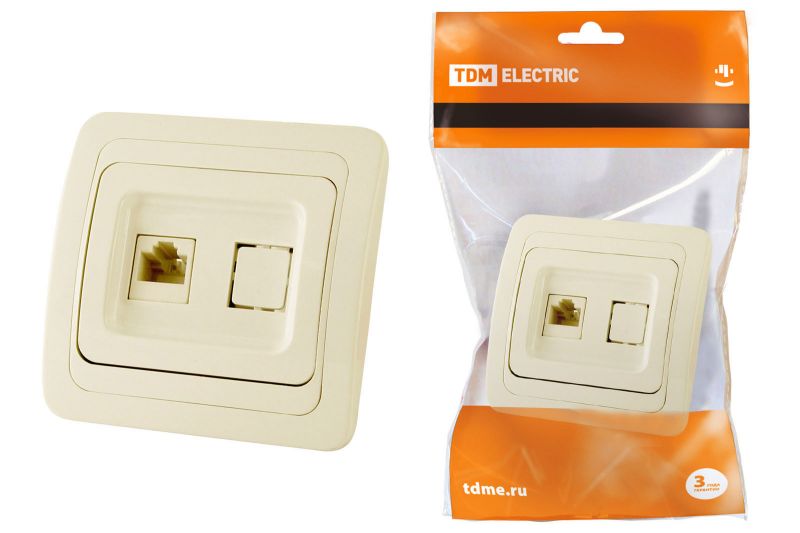 Розетка компьютерная RJ-45 сл. кость 