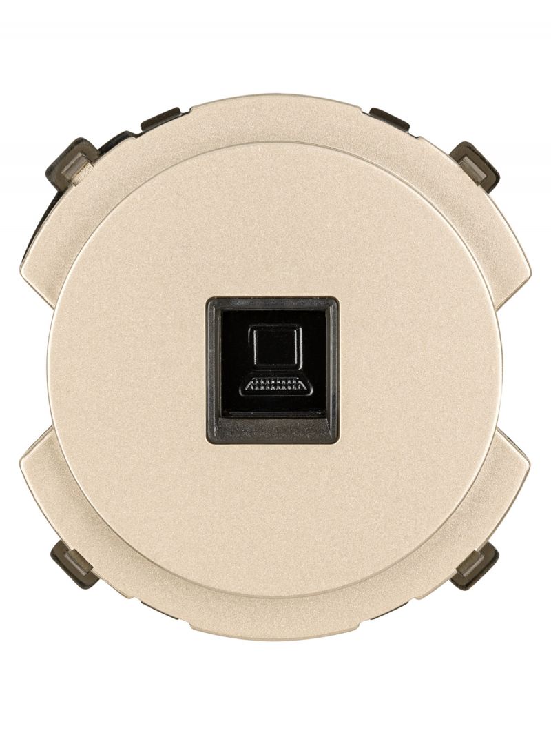 Розетка компьютерная RJ45  шампань, 
