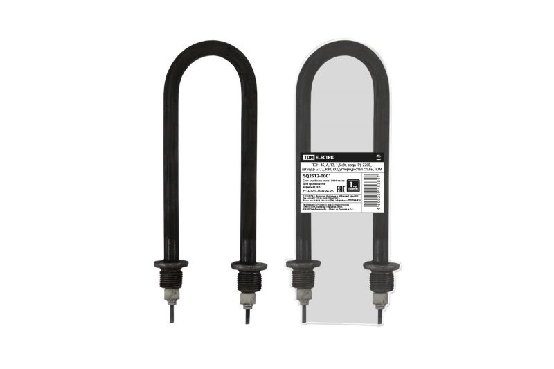 ТЭН-45, А, 13, 1,6кВт, вода (Р), 220В, штуцер G1/2, R30, Ф2, углеродистая сталь, TDM