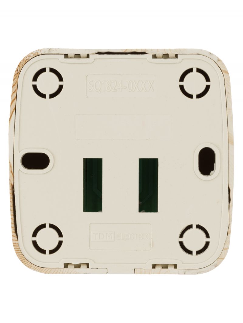 Розетка компьютерная (RJ-45) открытой установки IP20, сосна 
