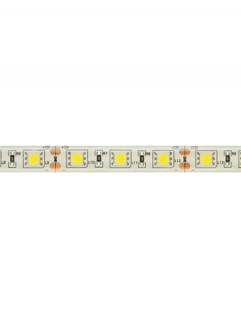 Лента светодиодная SMD5050-60 LED/м-IP65-12 В-14,4 Вт/м-6000 К (5 м) блистер TDM