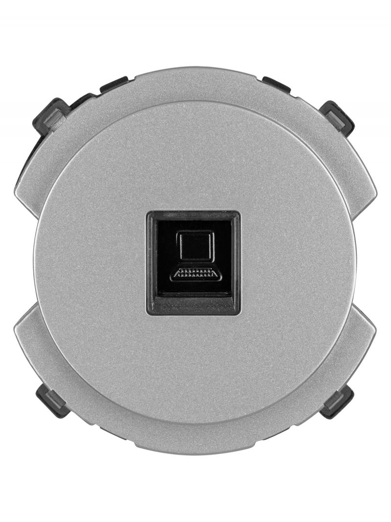Розетка компьютерная RJ45 платина, 