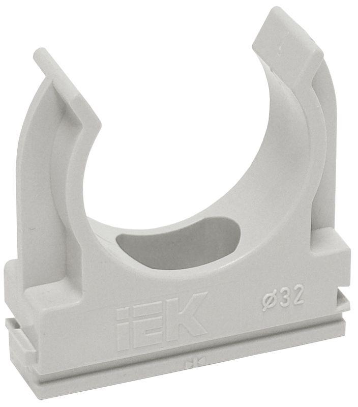 Держатель для труб (клипса) CF50 с защелкой ELASTA IEK CTA10D-CF50-K41-025