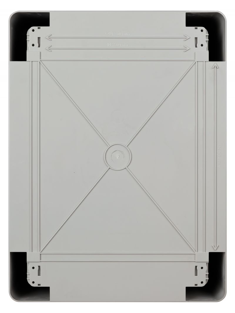 Бокс пластиковый ЩМП-0-4, ABS, IP65, от -45 до +75 °С, навесной, (400x300x210) TDM
