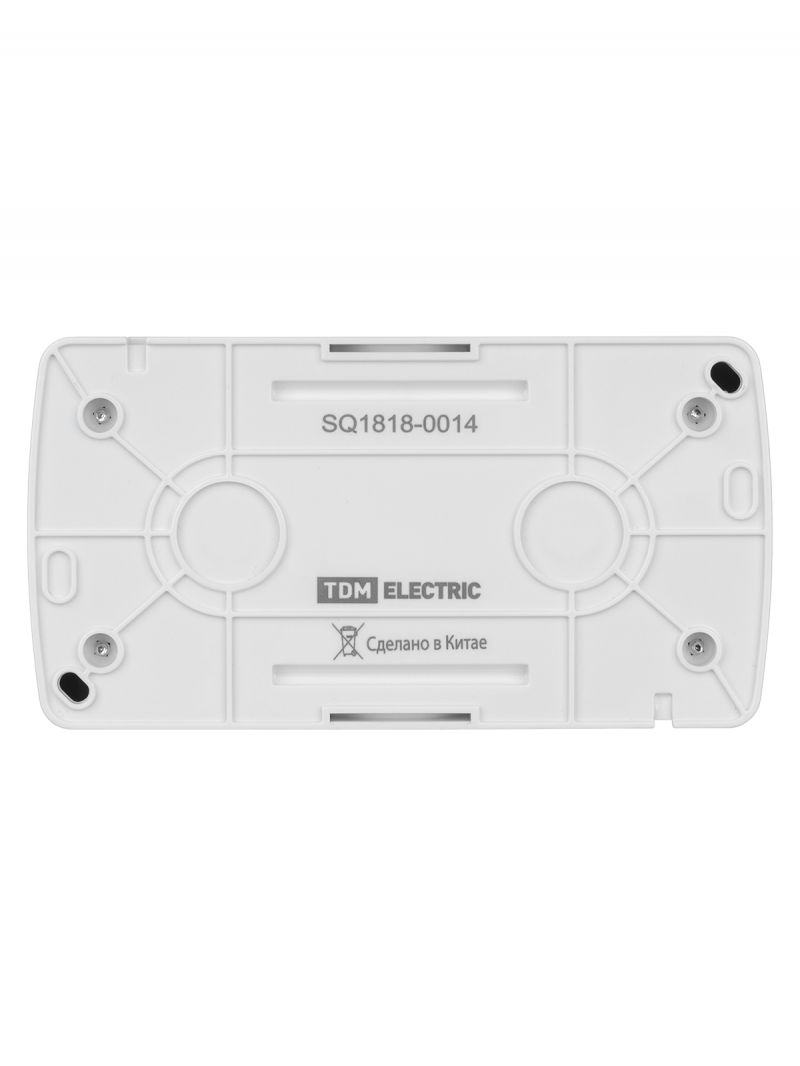 Розетка двойная 2П+3 открытой установки IP54 16А с крышкой белая 