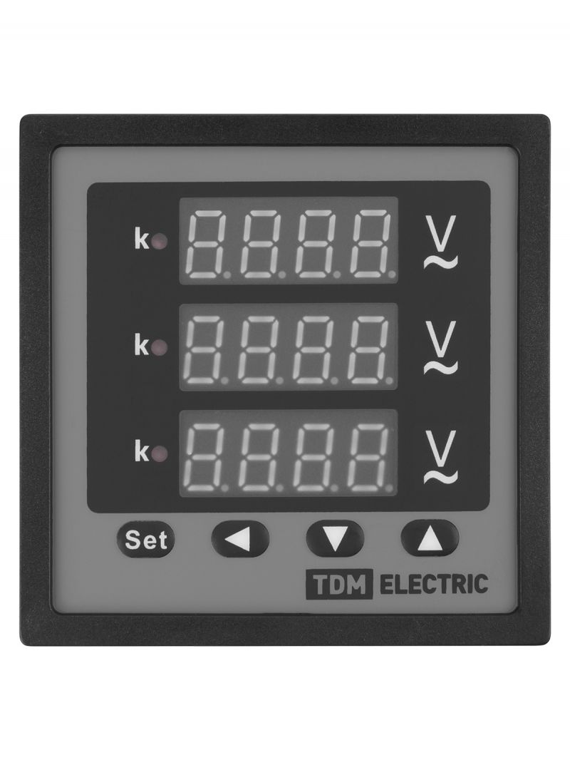 Цифровой вольтметр ЦП-В72х3 0-320кВ-0,5-Р (трехфазный) TDM