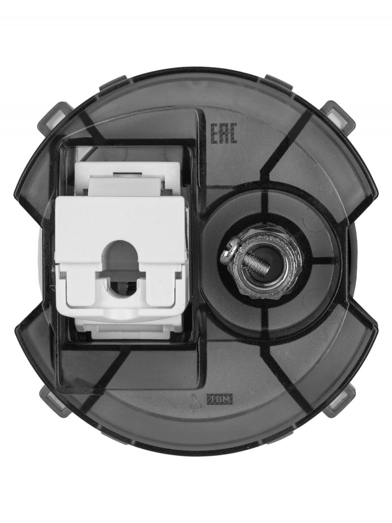 Розетка компьютерная RJ45 + TV розетка оконечная агат, 