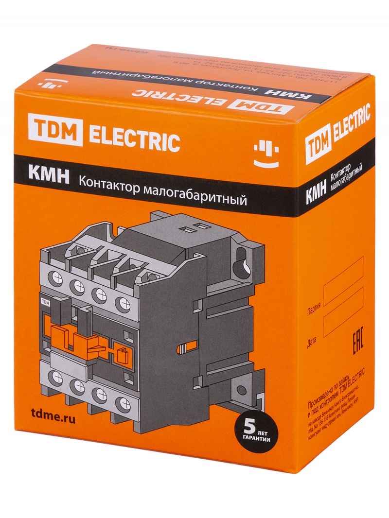 Контактор КМН-22510 25А 230В/АС3 1НО TDM