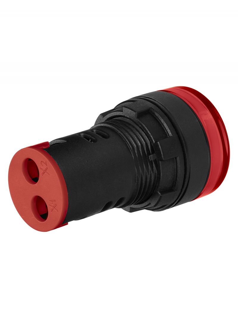 STATUS Лампа сигнальная AD-22DS, LED, d22 мм, 24-440 В AC/DC, красный TDM