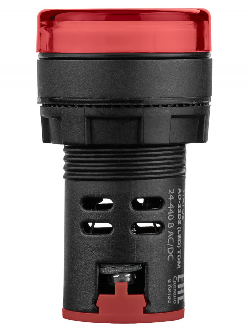 STATUS Лампа сигнальная AD-22DS, LED, d22 мм, 24-440 В AC/DC, красный TDM