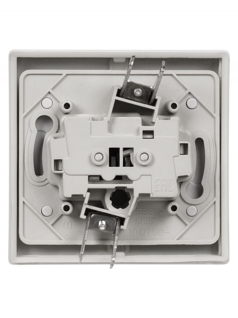 Кнопка звонковая скрытой установки IP54 6A серая 