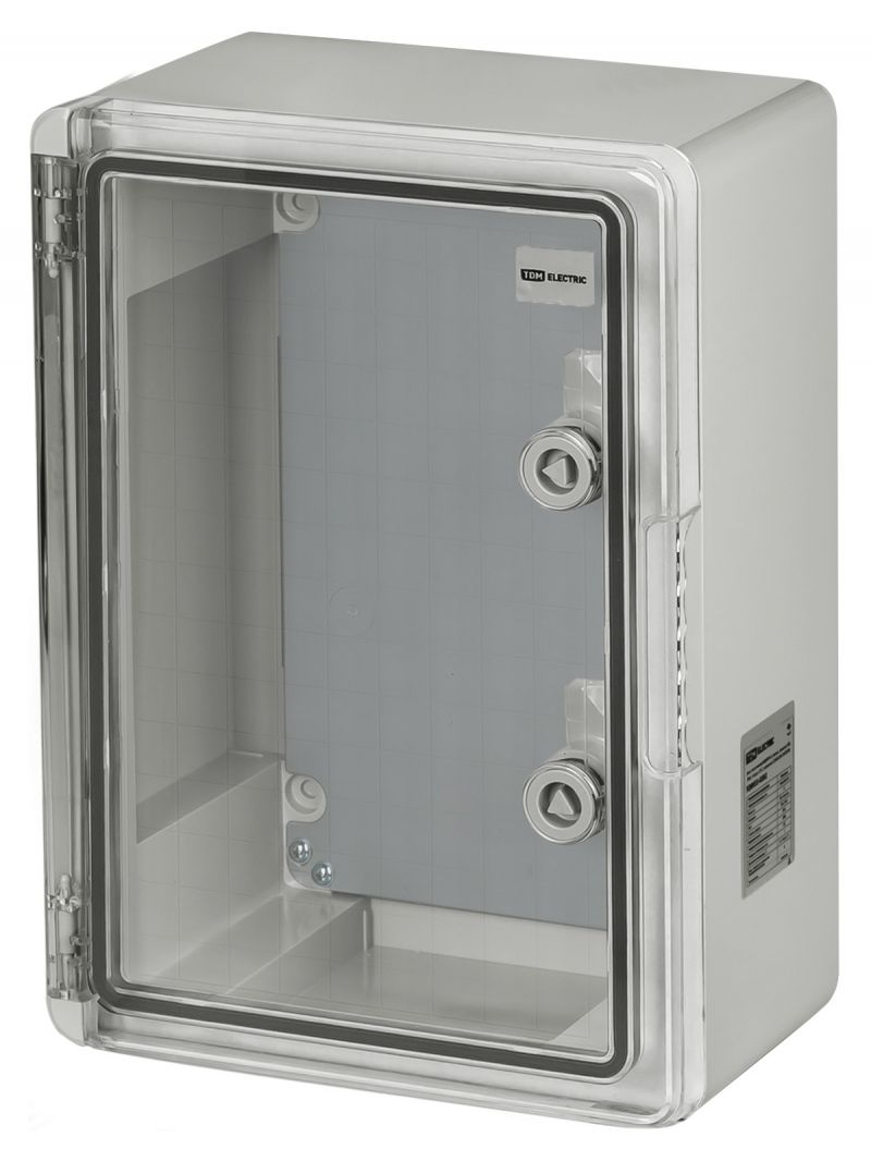 Бокс пластиковый ЩМП-0-2, прозр., крышка ABS, IP65, -45 до +75 С, навесной, (350x250x150) TDM