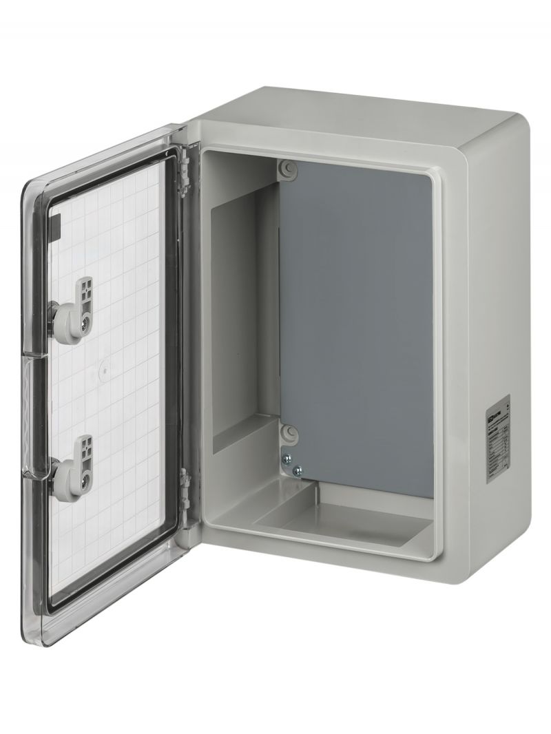 Бокс пластиковый ЩМП-0-2, прозр., крышка ABS, IP65, -45 до +75 С, навесной, (350x250x150) TDM