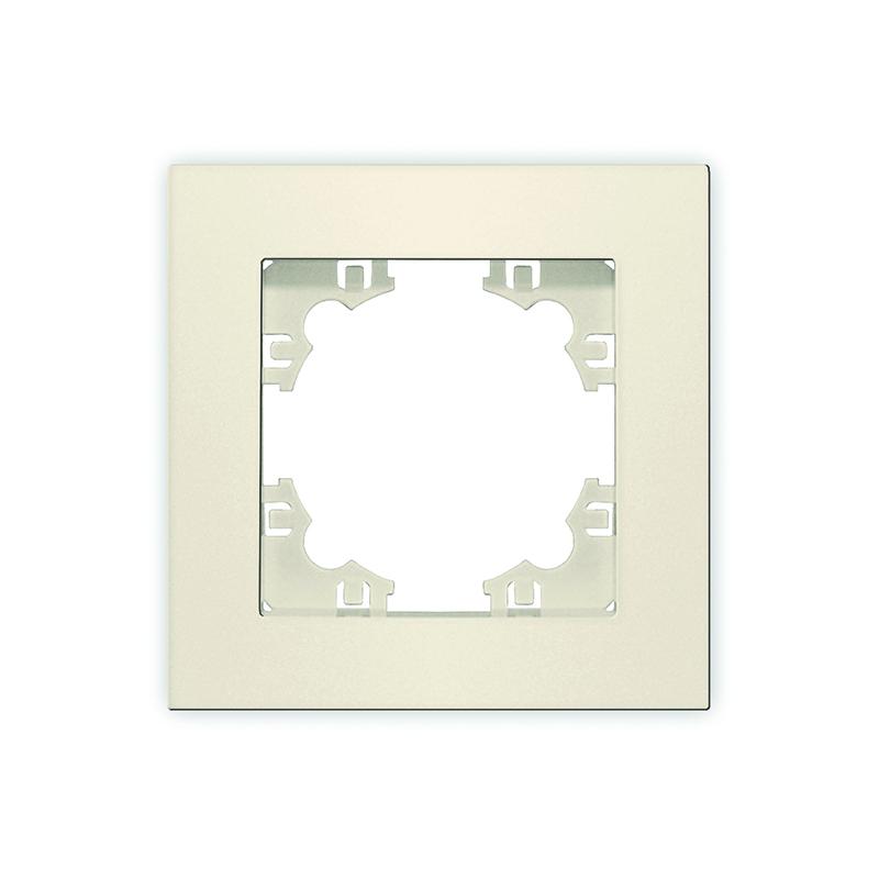 Рамка 1-м Афина сл. кость (ivory) Universal A0053-I