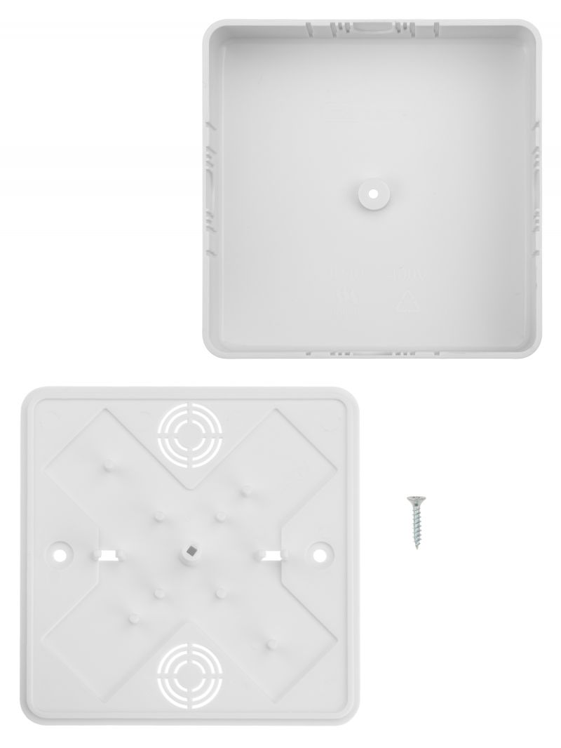Коробка распаячная КР 100х100х29 ОП белая IP40 TDM
