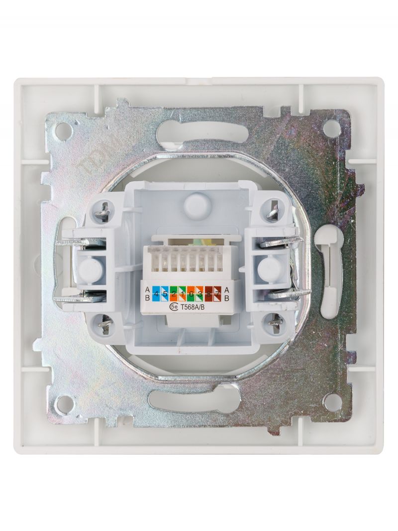 Розетка компьютерная RJ45  перламутр 