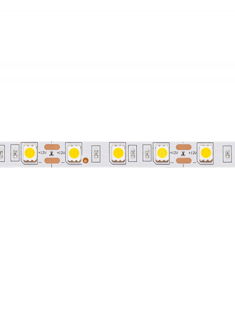 Лента светодиодная SMD5050-60 LED/м-IP20-12 В-14,4 Вт/м-4000 К (5 м) блистер TDM