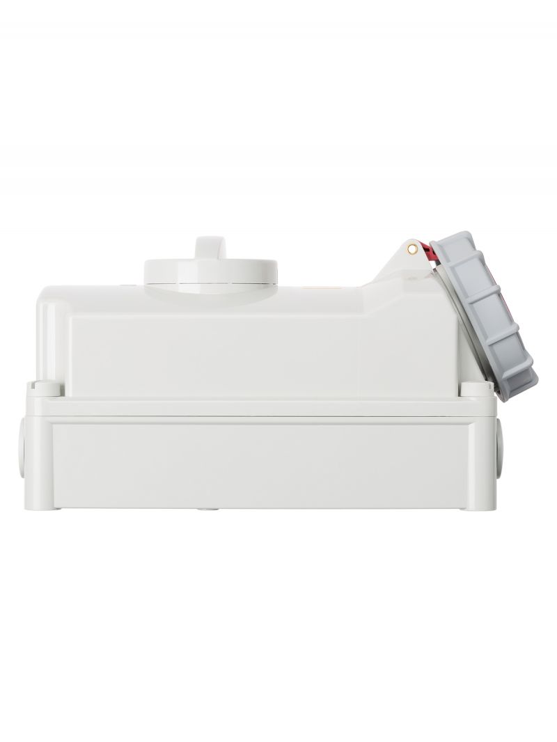 Розетка настенная, с выключателем и блокировкой IP67 63А 3Р+РЕ+N 380В TDM