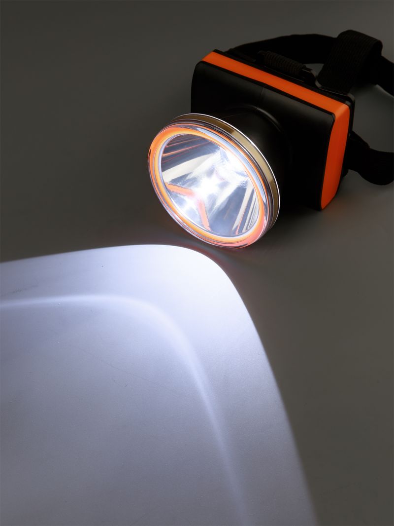 Фонарь «Налобный 15» аккум., 5 Вт LED, Li-Ion 3,7 В  2,4  А*ч, 300 лм, 230 В, TDM