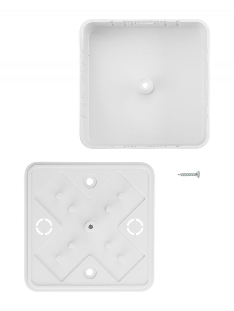 Коробка распаячная КР 75х75х28 ОП белая IP40 TDM
