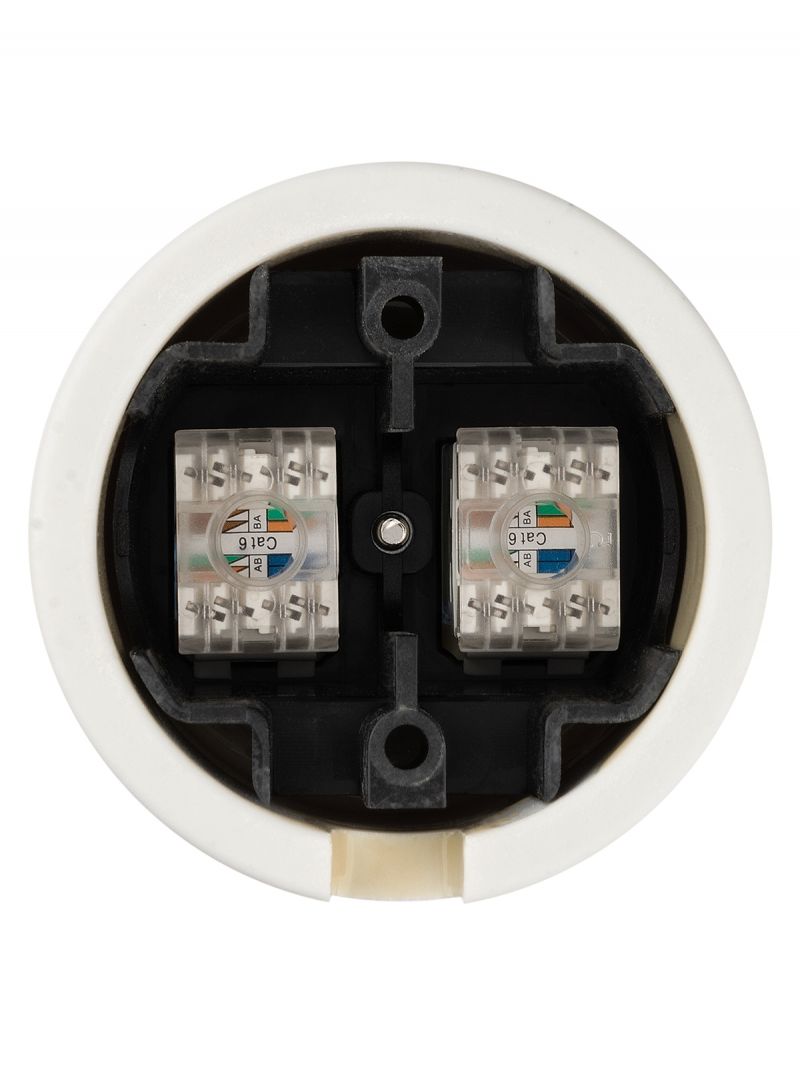 Розетка двойная компьютерная RJ45 сл. кость «Болонь» TDM