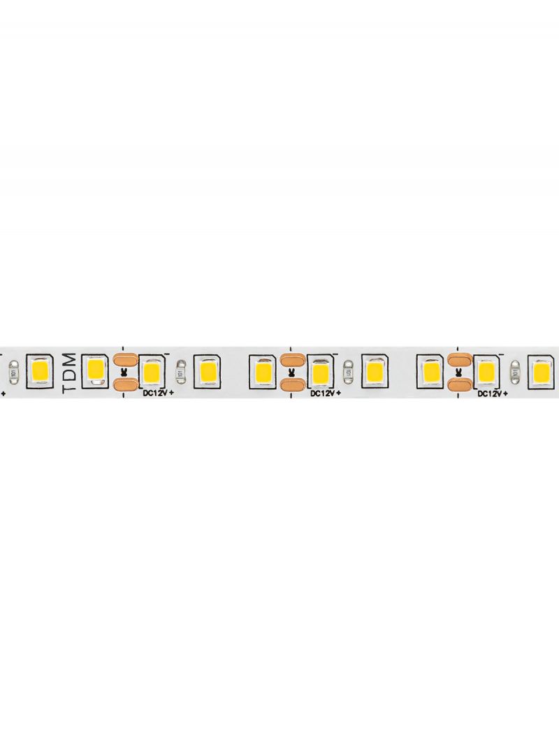 Лента светодиодная SMD2835-120 LED/м-IP20-12 В-9,6 Вт/м-3000 К (5 м) блистер TDM