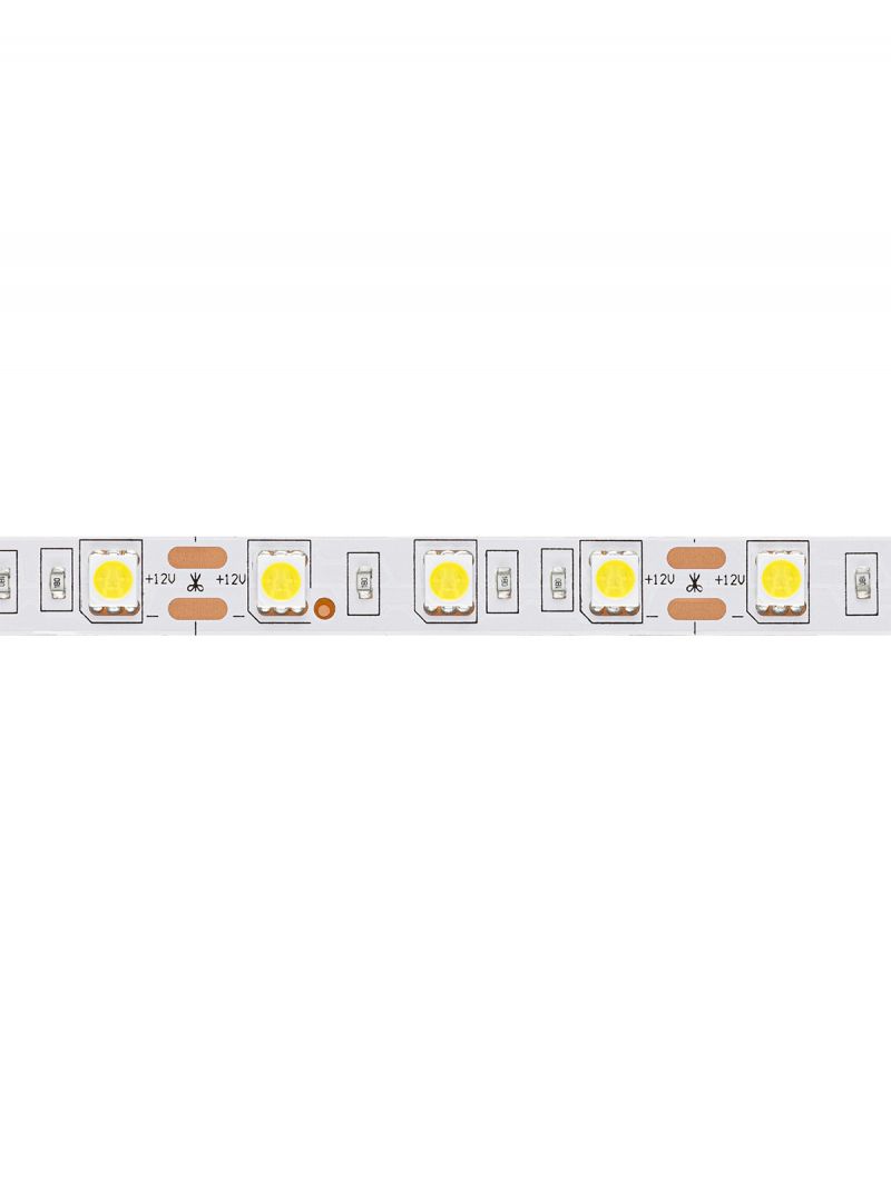 Лента светодиодная SMD5050-60 LED/м-IP20-12 В-14,4 Вт/м-6000 К (5 м) блистер TDM