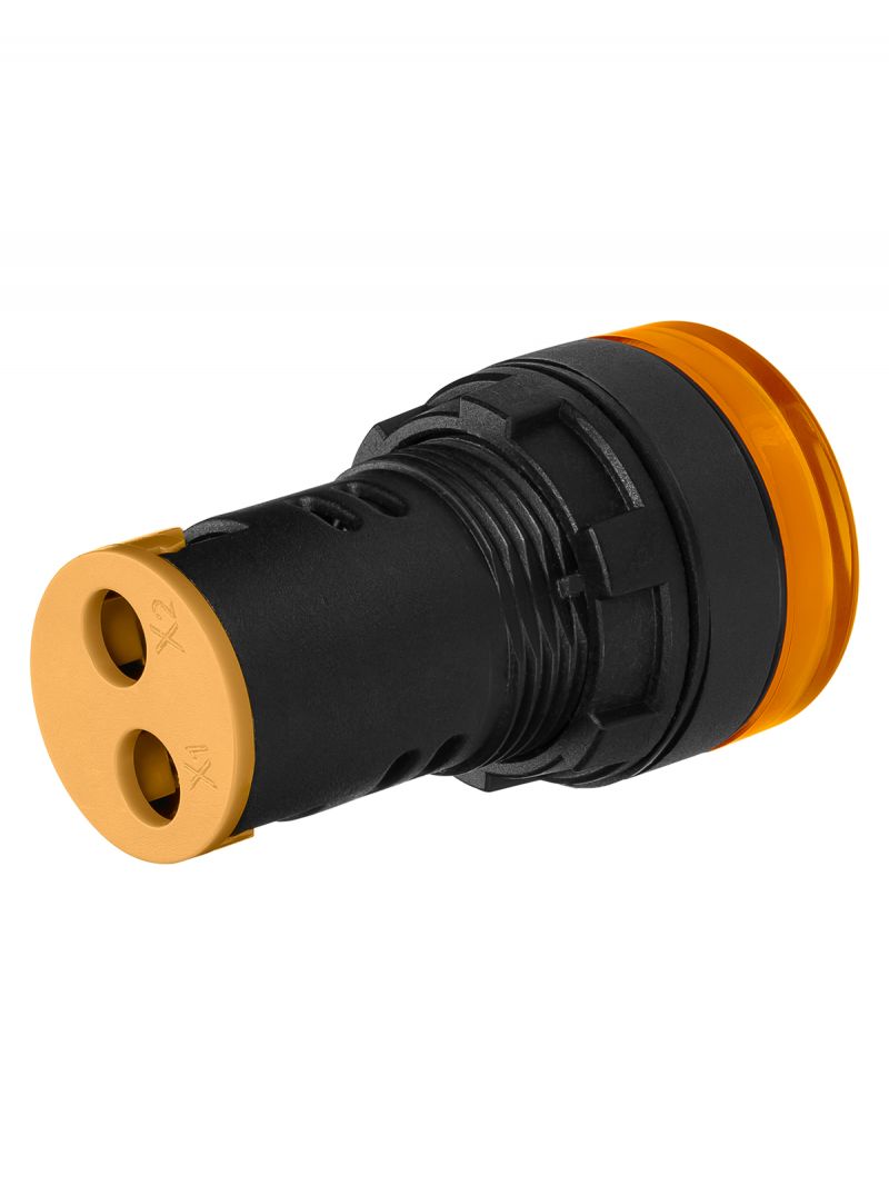 STATUS Лампа сигнальная AD-22DS, LED, d22 мм, 24-440 В AC/DC, желтый TDM