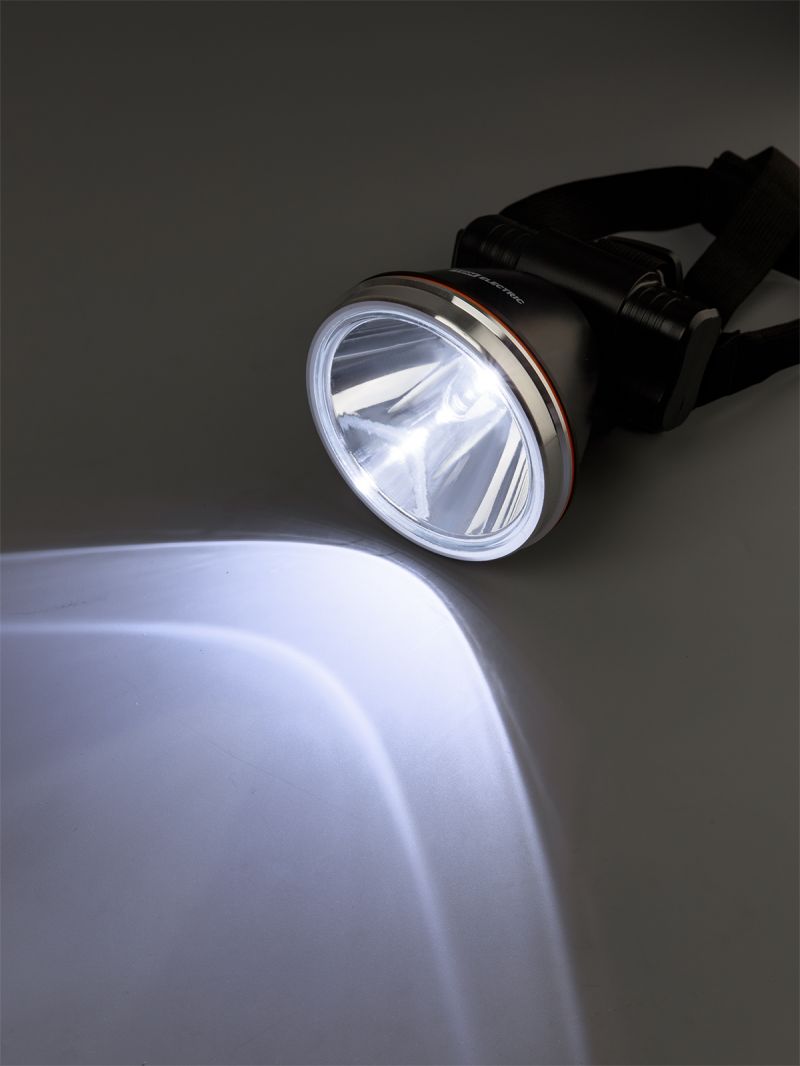Фонарь «Налобный 14» аккум., 10 Вт LED, Li-Ion 3,7 В  4,8  А*ч, 550 лм, 230 В, TDM