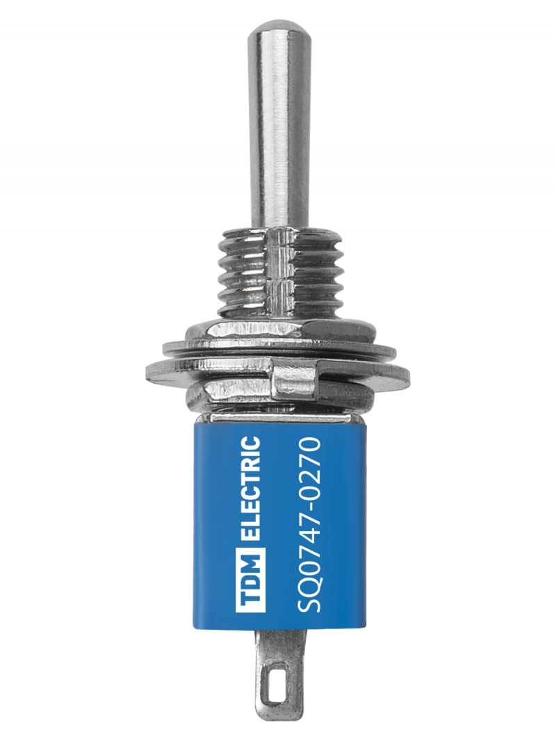 Переключатель-тумблер MTS-102 Micro 1P 250В AC/DC 3А (3c) ON-ON с фиксацией TDM