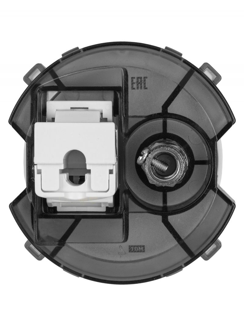 Розетка компьютерная RJ45 + TV розетка оконечная платина, 